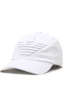 Бейзболна шапка Emporio Armani бял