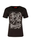 Тениска DALMAZIA | Regular Fit MAX&Co. черен