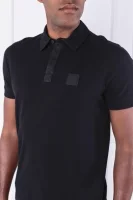 Поло/тениска с яка Palace | Regular Fit BOSS ORANGE черен