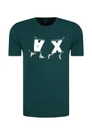 Тениска | Regular Fit Armani Exchange зелен