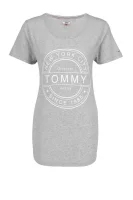 Тениска stamp logo | Regular Fit Tommy Jeans сив