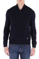 Пуловер | Slim Fit Emporio Armani тъмносин
