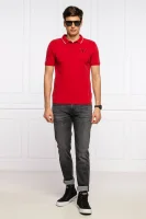 Поло/тениска с яка CEDRIC | Slim Fit | pique GUESS червен