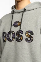 Суитчър/блуза Bounce2_2 BOSS x NBA | Classic fit BOSS ORANGE сив
