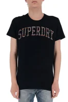 Тениска Varsity embossed | Slim Fit Superdry тъмносин