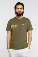 Тениска | Regular Fit BOSS GREEN каки