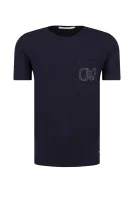 Тениска GRAPHIC POCKET | Regular Fit CALVIN KLEIN JEANS тъмносин