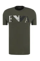 Тениска | Regular Fit Emporio Armani маслинен