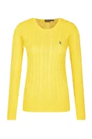 Пуловер | Slim Fit | pima POLO RALPH LAUREN жълт