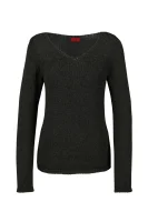 Пуловер Singillo | Regular Fit HUGO маслинен