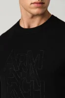 Пуловер | Regular Fit | с добавка вълна Armani Exchange черен