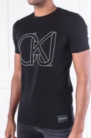 Тениска GRAPHIC | Slim Fit CALVIN KLEIN JEANS черен