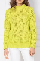 Пуловер NOVEL OPENWORK | Relaxed fit Calvin Klein жълт