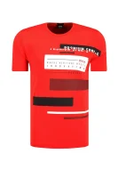 Тениска Tee 5 | Regular Fit BOSS GREEN червен