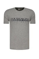 Тениска Sallar | Regular Fit Napapijri сив