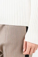 Блуза с поло яка | Regular Fit Marc O' Polo кремав