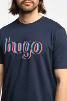 Тениска Dontrol | Regular Fit HUGO тъмносин