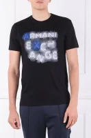 Тениска | Slim Fit | pima Armani Exchange черен