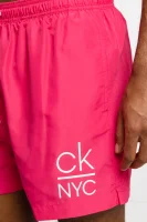 Шорти бански | Regular Fit Calvin Klein Swimwear розов