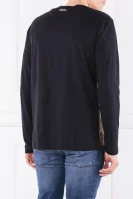 Блуза с дълъг ръкав | Regular Fit Versace Collection черен