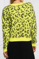 Пуловер LEOPARD | Regular Fit DKNY JEANS лимонен