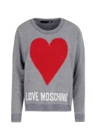 Пуловер | Regular Fit Love Moschino сив
