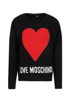 Пуловер | Regular Fit Love Moschino черен