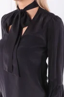 Копринена блуза Bell | Regular Fit Michael Kors черен