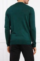Вълнен пуловер ANSERLOT | Regular Fit BOSS ORANGE 	бутилково зелено	