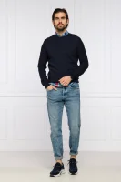Пуловер Komesrlo | Slim Fit BOSS ORANGE тъмносин