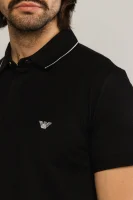 Поло/тениска с яка | Regular Fit Emporio Armani черен