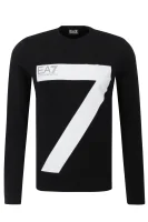 Блуза с дълъг ръкав | Slim Fit EA7 черен