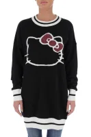 Пуловер Egiziano Hello Kitty | Regular Fit | с добавка вълна Pinko черен