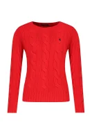 Пуловер | Regular Fit | с добавка кашмир POLO RALPH LAUREN червен