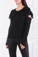 Пуловер | Slim Fit Liu Jo черен