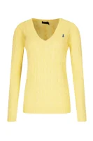 Вълнен пуловер | Regular Fit | с добавка кашмир POLO RALPH LAUREN жълт