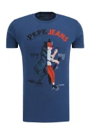 Тениска PARTON | Slim Fit Pepe Jeans London син