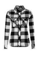 Риза flannel check | Regular Fit CALVIN KLEIN JEANS черен