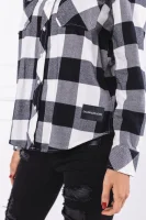 Риза flannel check | Regular Fit CALVIN KLEIN JEANS черен