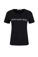 Тениска CORE INSTITUTIONAL | Regular Fit CALVIN KLEIN JEANS черен