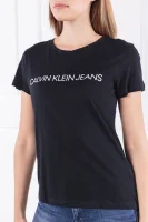 Тениска CORE INSTITUTIONAL | Regular Fit CALVIN KLEIN JEANS черен