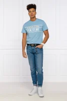Тениска T.MOUSE | Regular Fit Versace Jeans Couture небесносин