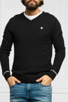 Пуловер | с добавка вълна GUESS черен