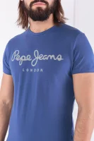 Тениска original stretch | Slim Fit Pepe Jeans London син