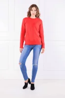 Пуловер VALLIS | Loose fit | с добавка вълна Tommy Hilfiger червен