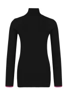 Блуза с поло яка | Slim Fit Calvin Klein черен