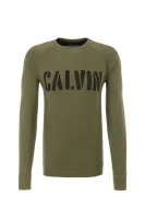 Dusty sweatshirt CALVIN KLEIN JEANS маслинен
