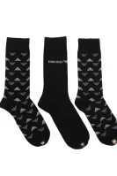 Чорапи 3-pack Emporio Armani черен