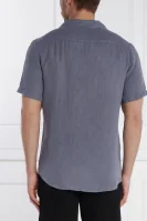 Ленена риза Ellino | Comfort fit HUGO тъмносин