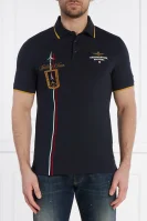 Поло/тениска с яка | Regular Fit | stretch Aeronautica Militare тъмносин